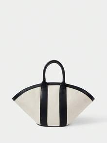 SHECARRY Women's Tote Bag, Casual Vacation Handbag - Beige - View 3