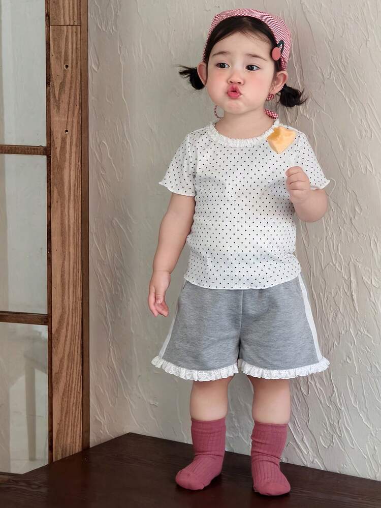 Baby Girls' Casual Striped Shorts Summer