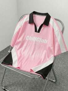 AXEPEAK 男士休闲撞色短袖Polo衫，夏季 - 彩色 - 查看 6