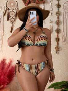 Swim Vcay Bộ đồ bơi nữ cỡ lớn chất liệu móc len phong cách Bohemian, thoải mái, thích hợp cho kỳ nghỉ hè 2026. - Nhiều màu - Xem 5