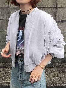 FRIFUL Women's Casual Mesh Decorated Jacket, Spring/Autumn