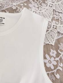 SHEIN Bộ 2 món cho bé gái tuổi teen, gồm váy xếp ly in hoa và áo khoác cardigan tay phồng, thích hợp cho ngày Valentine, kiểu dáng thanh lịch, mùa xuân/hè. - Nhiều màu - Xem 6