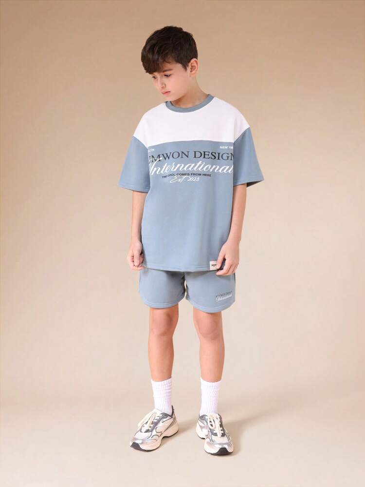 Printed T-Shirt And Shorts Co-Ord Set