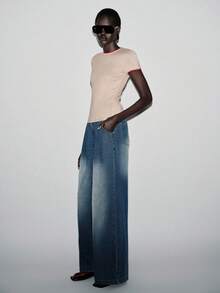 Lumivelle Women's Casual Crew Neck Short Sleeve T-Shirt - Apricot - View 6