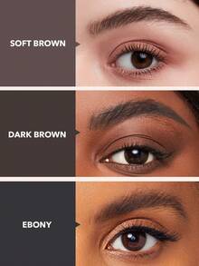 SHEGLAM Boss Brow 防水潤髮油-黑檀木防水眉膏高顯色持久定型填充眉妝帶雙頭刷眉筆 品牌 美容 化妝 化妝品 適合女性與女孩 完美搭配冬季 Y2K 時尚 流行 生日禮物 假期 派對準備就緒 最佳顏色