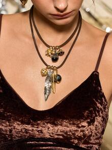 Glisma Women's Pendant Necklace, Fashionable And Versatile For Everyday Wear,Valentine's Day,Gift - Multicolor - View 3