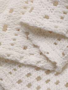 Livesso Lace Collar See-Through Casual Women Shirt - Apricot - View 7