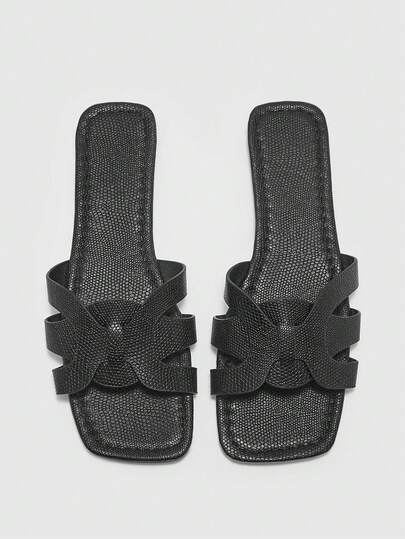 CUCCOO BIZCHIC Women's Casual Versatile Slip-On Flat Sandals