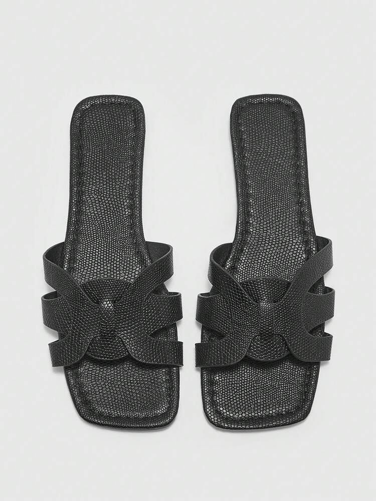 CUCCOO BIZCHIC Women's Casual Versatile Slip-On Flat Sandals