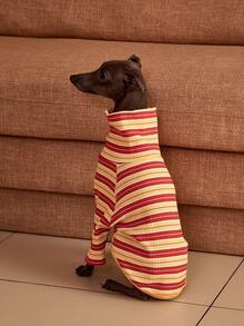 PETSIN Pawparrel Áo nỉ dài tay kẻ sọc ấm áp và thoải mái, mùa thu/xuân - Nhiều màu - Xem 2