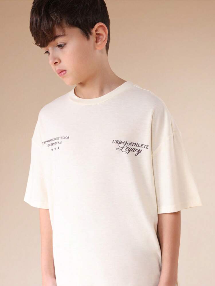 Urban Athlete Legacy Crew Neck T-Shirt With Back Print