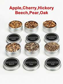 Teckwe 1 Stück Raucher mit 650mAh Akku 1 Set Cocktail Raucher Kit - 6 Geschmacksrichtungen Holzchips Infuser für Whiskey (durchschnittlich 18g pro Dose Material), Cocktails, Wein, Fleisch und Käse - perfektes Geschenk für Väter. Mehrfarbige Lichteffekte mit grün, blau, rot und hellblau wechselnden Modi (Hinweis: Die weiße Version zeigt aufgrund des helleren Materials eine leichte Lichtdurchlässigkeit) - Verschiedenfarbig - Übersicht 9