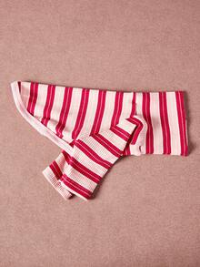 PETSIN Pawparrel Striped Long Sleeve Warm And Comfortable Sweatshirt, Autumn/Spring - Multicolor - View 2