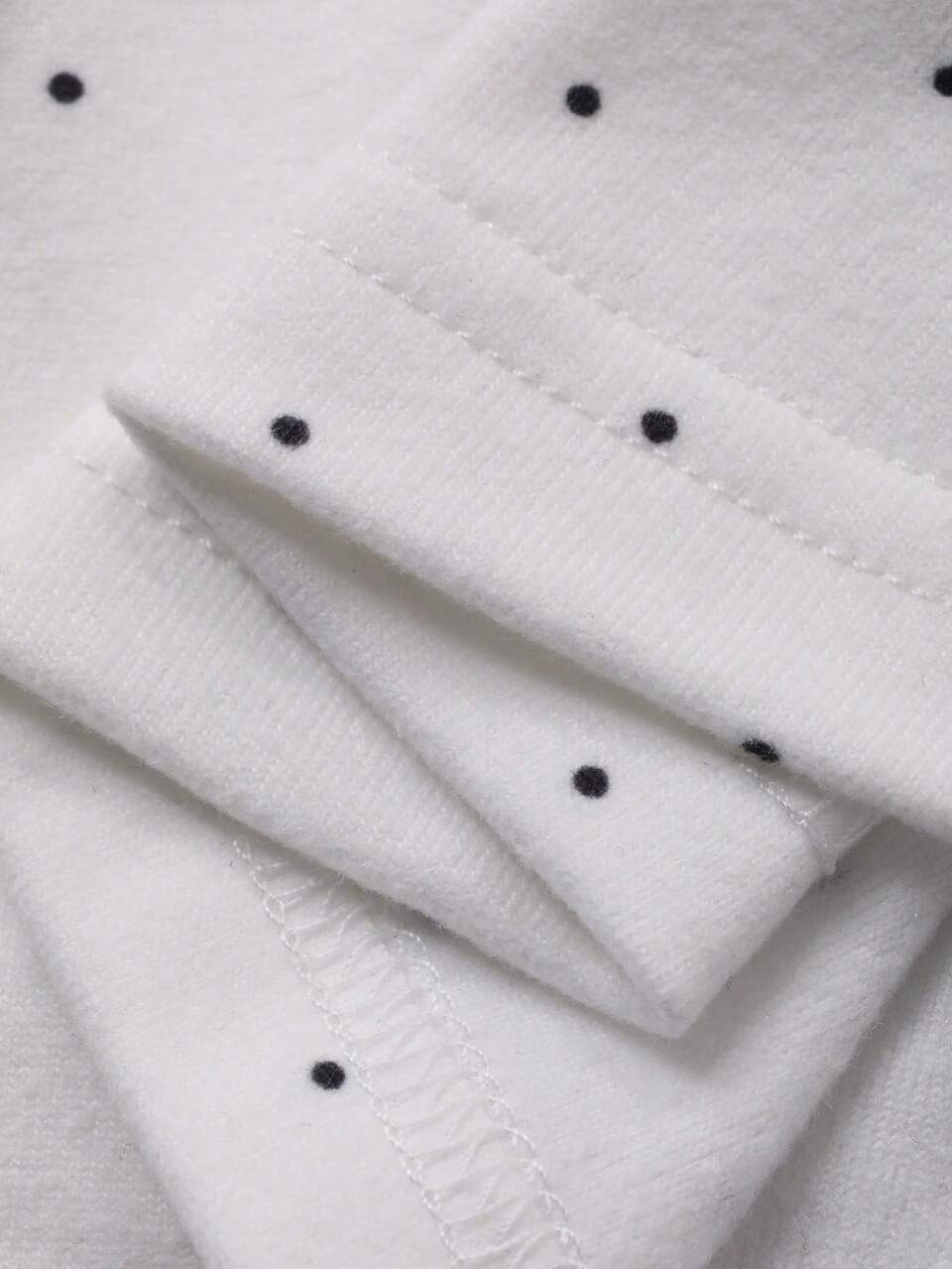 Women's Polka Dot Lace Hollow-Out Square Neck Short Sleeve Casual Street Vacation White Undershirt T-Shirt, Spring/Summer