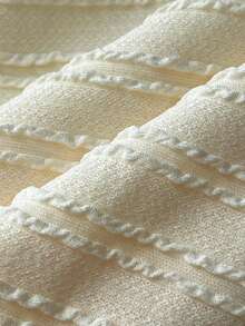 Elamini 女士杏色提花深V领露背修身休闲度假长裙 - 杏色 - 查看 5