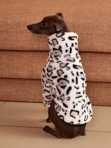 PETSIN Pawparrel 1pc Pet Autumn/Winter Double Sided Plush Elastic Comfortable Warm Fabric High Neck Dog Sweatshirt - Multicolor - View 2