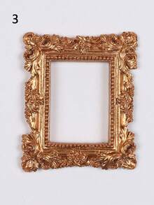 1 khung ảnh mini kiểu Châu Âu cổ điển màu vàng INS, phụ kiện trang trí móng tay, vòng cổ, trang sức, phông nền chụp ảnh, không có keo dán mặt sau. - Nhiều màu - Xem 45