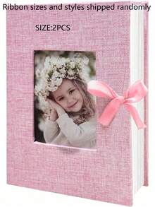 1 Pc Photo Album, 4x6 100 Pockets, Linen Cover, Slip-In Photo Pockets, Suitable For Wedding, Family, Anniversary, Vacation, Gift, Birthday Gifts Graduation - Multicolor - View 20