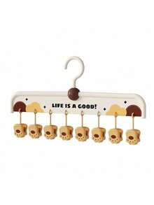 Zazumi 1 PC Cute Cartoon Cat Paw Sock Clips Set Of 8 Drying Hangers For Laundry Multipurpose Drying Rack For Socks Bibs Hats Towels Dorm Balcony Space Saving Clothes Organizer - Multicolor - View 9