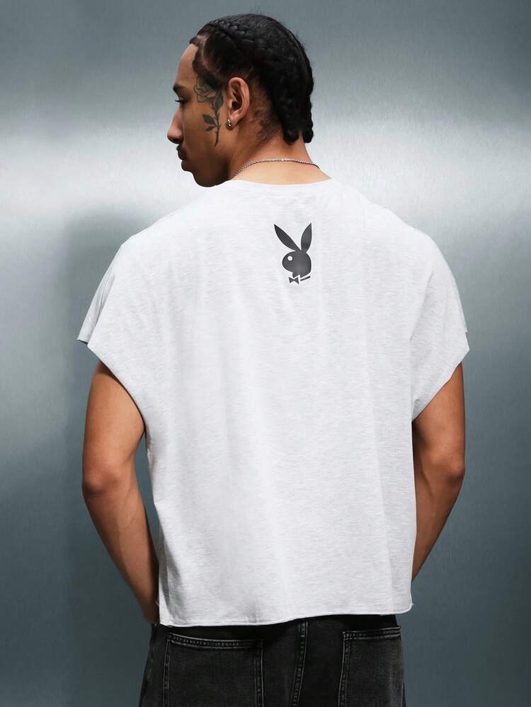 PLAYBOY X SUMWON Boxy Tank Top With Script Logo