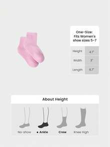 GLOWMODE 5 Pairs Socks Soft Ventilated Mesh With Embroidered Logo Workout Daily Casual - white + light pink + pink + rose red + fuchsia - View 6