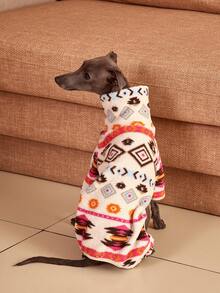 PETSIN Pawparrel 1件宠物秋冬时尚双面毛绒保暖弹力舒适狗狗高领连体衣 - 彩色 - 查看 4