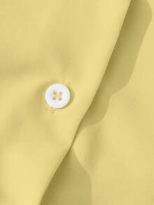 GlowEve 女士优雅通勤秋季衬衫 - 黃色 - 查看 5