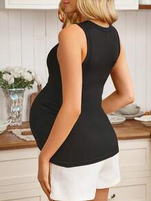 SHEIN Maternity Sleeveless Fitted Nursing Camisole