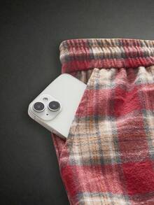 HIMLAND Men's Casual Plaid Drawstring Waist Pants - Multicolor - View 4