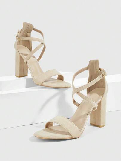 CUCCOO SZL Zapatos de mujer con puntera fina y tacón alto delgado, sandalias de moda con tiras delgadas negras y cordones, tacón grueso y punta redonda, adecuadas para ir al trabajo, citas, fiestas y vacaciones