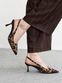 CUCCOO BIZCHIC Leopard Print Women's High Heels - leopard print - View 4