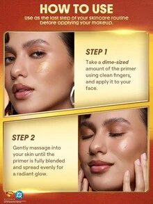 The Superman | SHEGLAM Good Grip 光感提亮 妝前乳 品牌 美容 化妝 化妝品 適合女性與女孩 完美搭配冬季春季 Y2K 時尚 流行 生日 情人節禮物 假期 派對準備就緒 最佳顏色 - 金色 - 查看 8