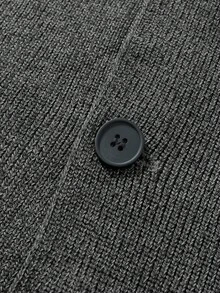 Manfinity CityGents Men's Dark Grey Knitwear Long Sleeve Regular Length Cardigan