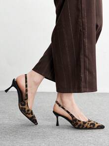 CUCCOO BIZCHIC Leopard Print Women's High Heels - leopard print - View 3