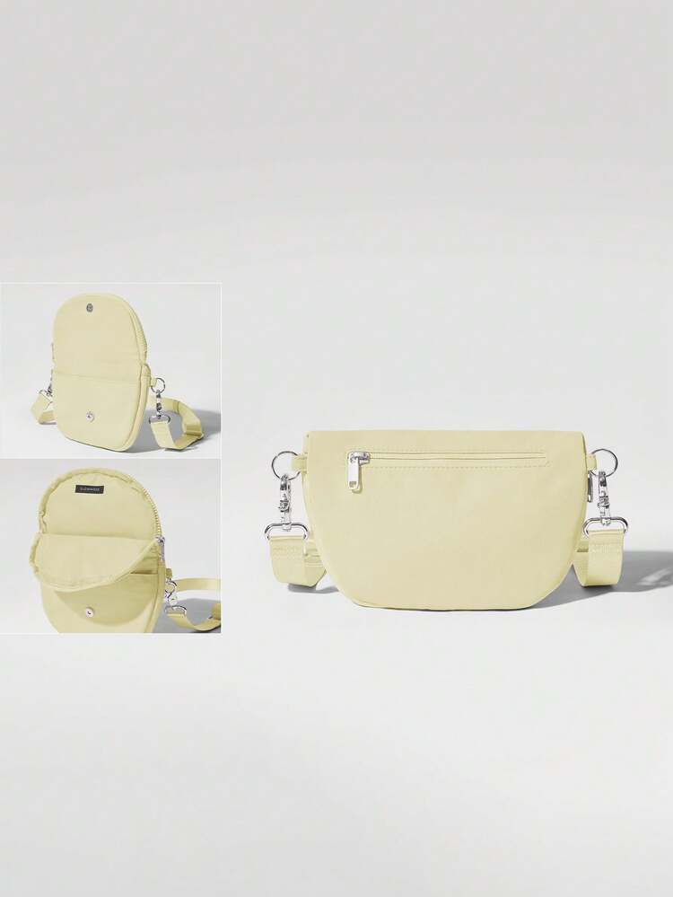 1,5 L Sac à bandoulière résistant à l'eau pratique pour les déplacements avec pochette amovible nano, usage quotidien et décontracté