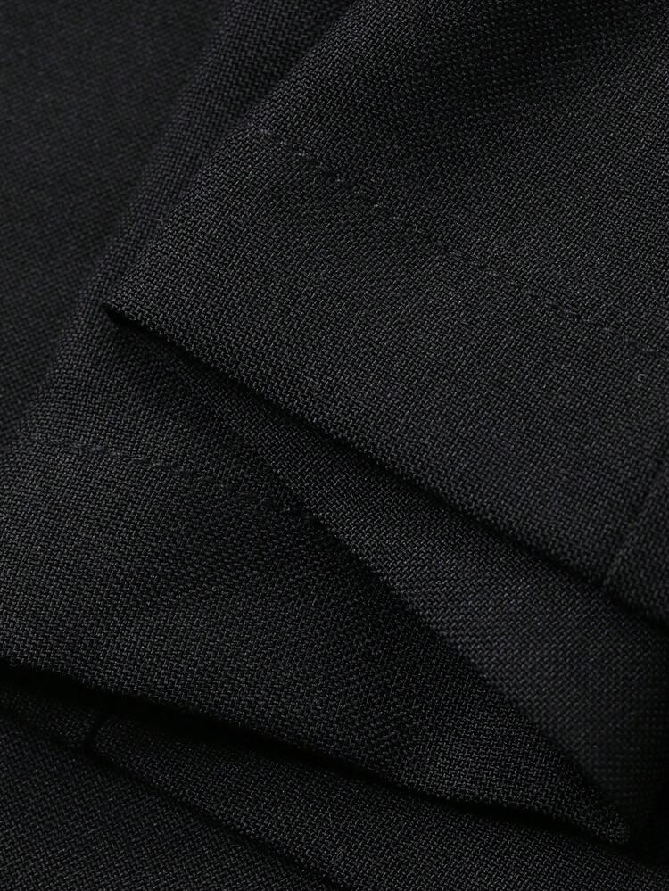 Women's Solid Color Pleated Collared Midi Dress, Elegant For Dates And Parties Summer Cocktail Dress
