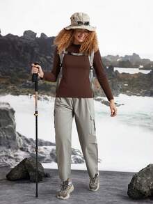 In My Nature Women's Outdoor Thermal Fleece Fitted Long Sleeve T-Shirt, Autumn/Winter