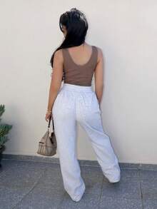 Vassilux 女士裤子秋季秋冬休闲返校工作圣诞节可爱秋季 - 灰色 - 查看 2