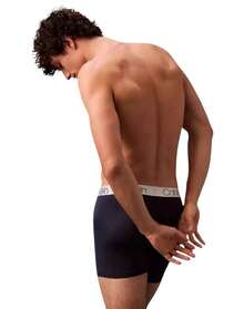 Boxer Calzones Calvin Klein Briefs Largos 4 Piezas Comodos De Microfibra Originales - Azul - Ver 3