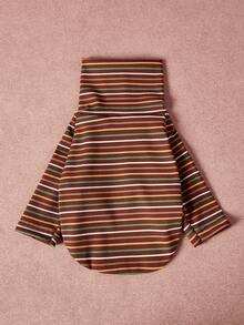 PETSIN Pawparrel Striped Long Sleeve Warm And Comfortable Sweatshirt, Autumn/Spring - Multicolor - View 8