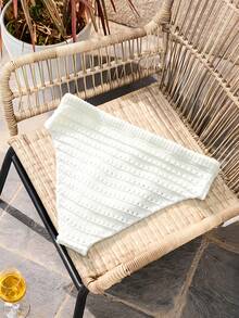 Horizaway 男士纯色抽绳腰镂空休闲百搭三角裤 - 白色 - 查看 7