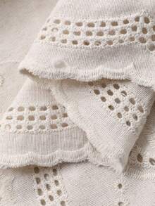 Dazy Plus Elegant Long Casual Lace Dress With Round Neck