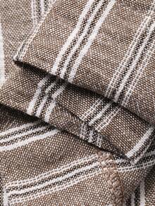 DAZY Women's Casual Striped Sleeveless Shirt And Pants Suit, Summer - Brown - View 8