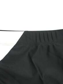 Zalmeno Men's Black And White All Over Print Short Swim Briefs In Fabric - Black and White - View 4