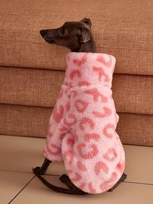 PETSIN Pawparrel 1pc Pet Autumn/Winter Double Sided Plush Elastic Comfortable Warm Fabric High Neck Dog Sweatshirt - Multicolor - View 4