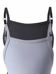 2件套女童夏季无袖连体裤，2026新款，纯黑色和浅灰色，高弹力连体裤，适合夏季、春季作为外套或内搭穿着。 - 彩色 - 查看 3