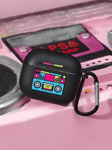 MTV | SHEIN Black Bluetooth Headset Case, Suitable For IPods. - Black - View 4