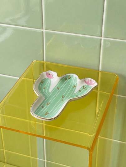 Joivida 1个，精美仙女手掌造型陶瓷首饰托盘 - 非常适合放置钥匙、硬币、耳环和戒指，是送给闺蜜的理想礼物，家居装饰收纳佳品，情人节礼物