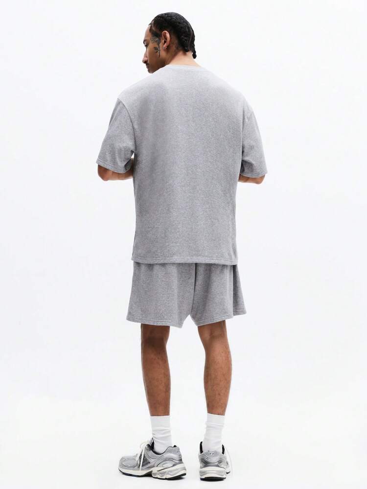 Oversized T-Shirt And Shorts Co-Ord Set