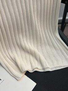 Franclia Blusa de verano para mujer de ajuste ceñido, de cuello redondo, en color negro y blanco, de manga corta tipo avión, casual y elegante, ideal para vacaciones, primavera, fiestas, San Valentín, playa, exteriores, vacaciones y uso casual. - Albaricoque - Ver 4